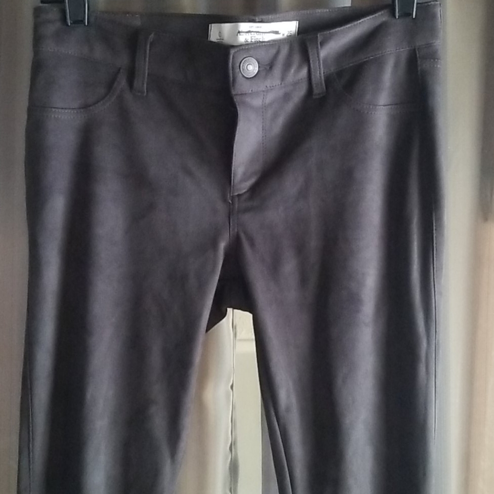 Abercrombie &Fitch  grey suedelike pants